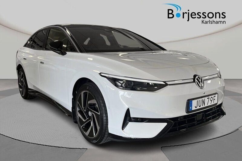 Vit Begagnad 2023 VW ID.7 Pro Sedan | 519 000 kr (Bra pris) - Bild 1/4