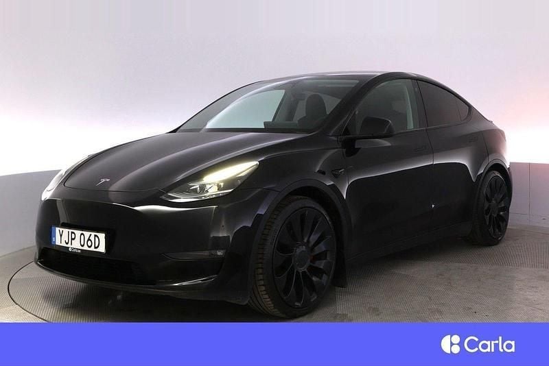 Svart Begagnad 2022 Tesla Model Y Performance SUV | 389 900 kr (Superpris) - Bild 1/4