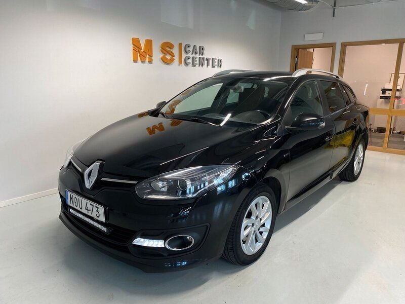 Svart Begagnad 2015 Renault Mégane GrandTour LIMITED Kombi | 89 800 kr (Dyr) - Bild 1/4