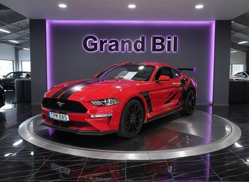 Röd Begagnad 2020 Ford Mustang GT Sportkupé | 419 900 kr (Superpris) - Bild 1/4