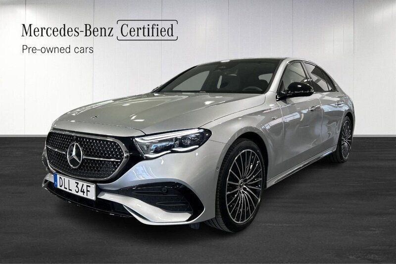 Silver Begagnad 2025 Mercedes E300 AMG Line Premium Sedan | 769 900 kr (Dyr) - Bild 1/4
