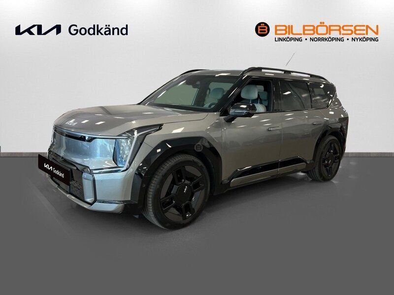 Grå Begagnad 2023 Kia EV9 GT-Line SUV | 749 900 kr - Bild 1/4