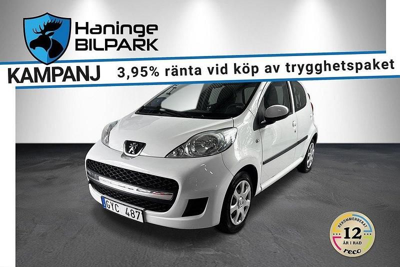 Vit Begagnad 2009 Peugeot 107 Halvkombi | 34 900 kr - Bild 1/4