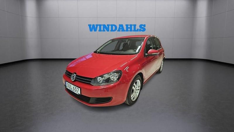 Röd Begagnad 2008 VW Golf VI Halvkombi | 44 500 kr (Marknadspris) - Bild 1/4