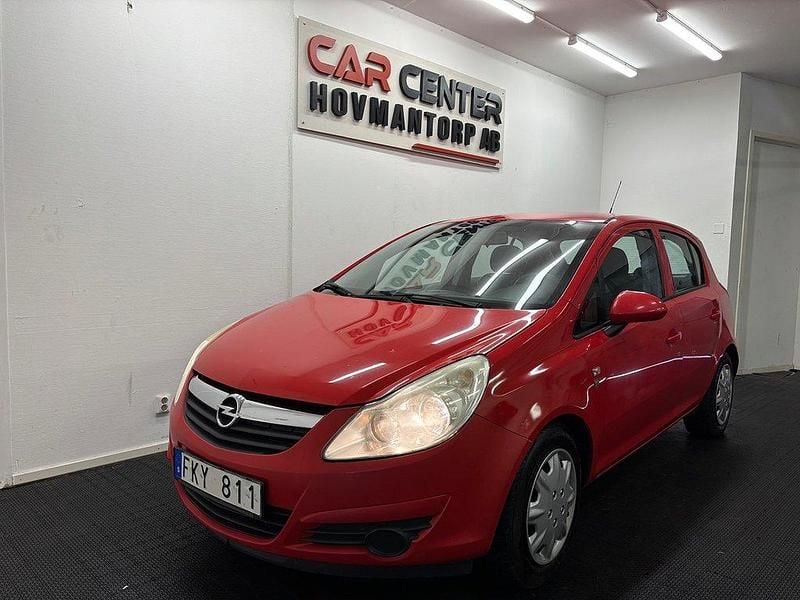 Röd Begagnad 2010 Opel Corsa Enjoy Halvkombi | 29 900 kr (Marknadspris) - Bild 1/4