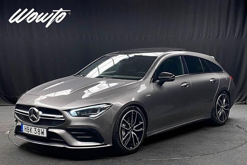 Mörkgrå Begagnad 2019 Mercedes CLA35 AMG AMG Kombi | 389 800 kr (Marknadspris) - Bild 1/3