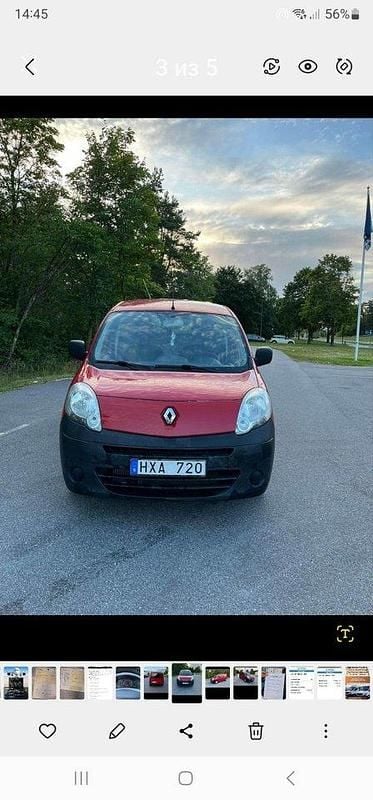 Röd Begagnad 2009 Renault Kangoo | 32 000 kr (Bra pris) - Bild 1/4