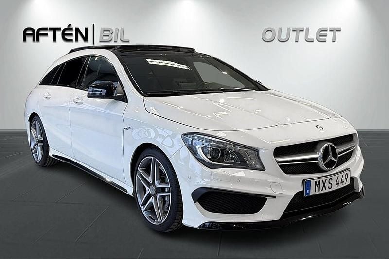 Begagnad Mercedes CLA45 AMG Shooting Brake AMG 2016 Vit Kombi