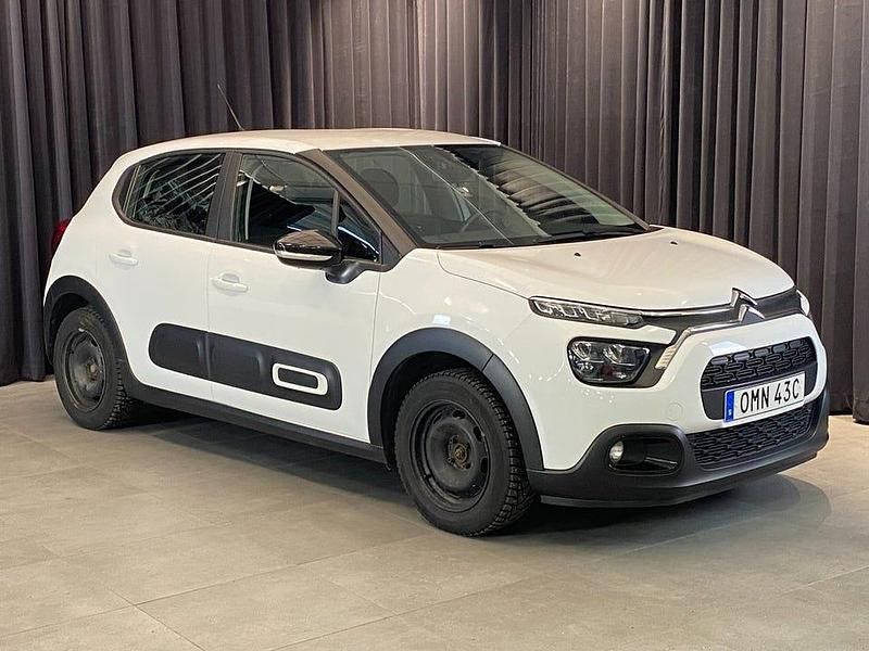 Vit Begagnad 2022 Citroën C3 Feel Halvkombi | 128 500 kr (Marknadspris) - Bild 1/4