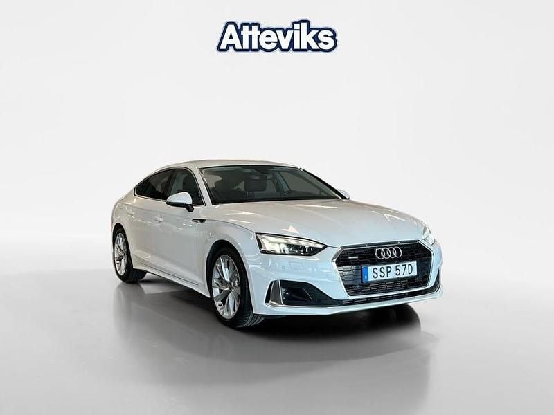 Begagnad Audi A5 Sportback Advanced 268 HK (197 kW) 2020 Vit Halvkombi