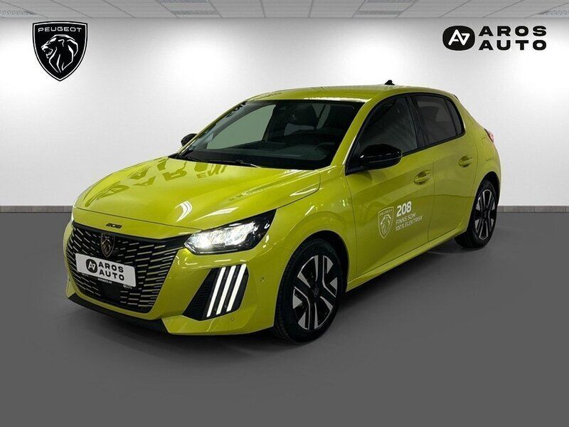 Gul (gul aguenda) Ny 2024 Peugeot 208 Allure Halvkombi | 215 900 kr (Lite dyr) - Bild 1/4