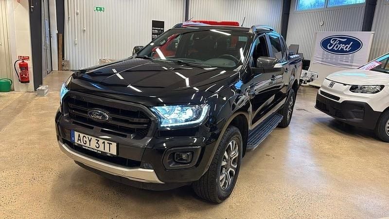 Svart Begagnad 2021 Ford Ranger Wildtrack Pickup | 431 125 kr (Marknadspris) - Bild 1/4