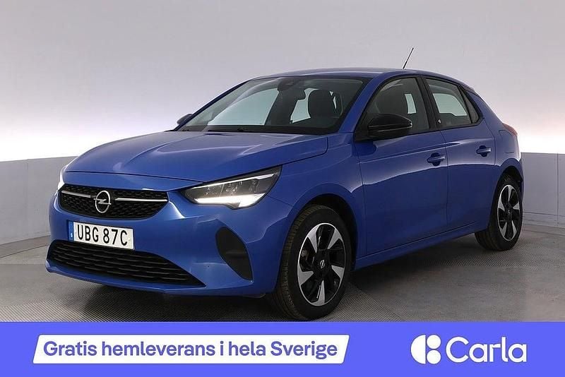 Blå Begagnad 2022 Opel Corsa-e Design & Tech Halvkombi | 196 900 kr (Marknadspris) - Bild 1/4