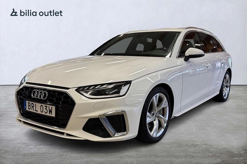Vit Begagnad 2020 Audi A4 S-Line Kombi | 254 900 kr (Marknadspris) - Bild 1/3