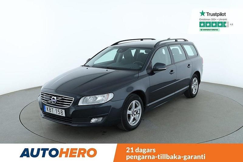Grå Begagnad 2015 Volvo V70 Kinetic Kombi | 144 000 kr (Marknadspris) - Bild 1/4