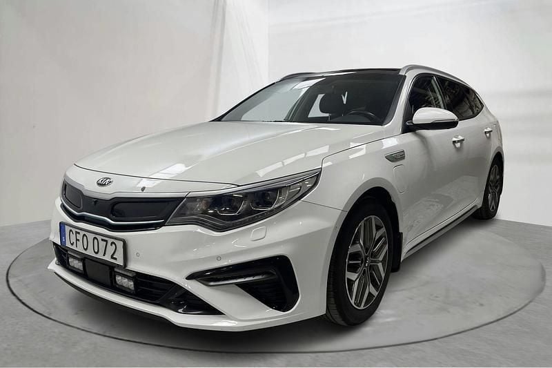 Vit Begagnad 2019 Kia Optima Advance | 169 000 kr (Superpris) - Bild 1/4