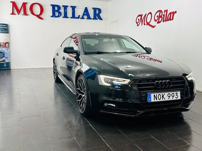 Svart Begagnad 2014 Audi A5 Sportback S-Line Halvkombi | 169 900 kr (Lite dyr) - Bild 1/4