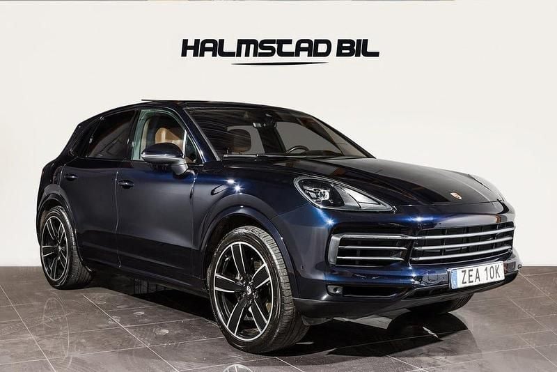 Blå Begagnad 2021 Porsche Cayenne SUV | 609 500 kr - Bild 1/4