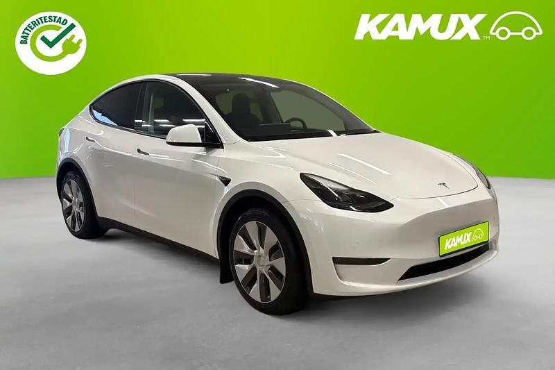 Vit Begagnad 2022 Tesla Model Y Long Range AWD SUV | 389 700 kr (Bra pris) - Bild 1/4
