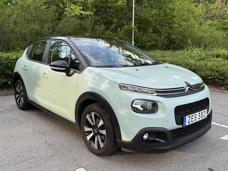 Grön Begagnad 2018 Citroën C3 Halvkombi | 89 000 kr (Marknadspris) - Bild 1/4