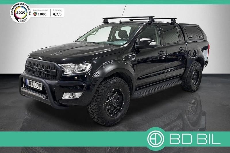 Svart (svartmetallic) Begagnad 2017 Ford Ranger Pickup | 297 900 kr (Dyr) - Bild 1/4