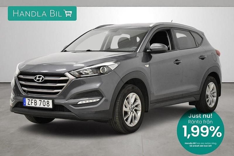 Mörkgrå Begagnad 2018 Hyundai Tucson SUV | 144 900 kr (Marknadspris) - Bild 1/3