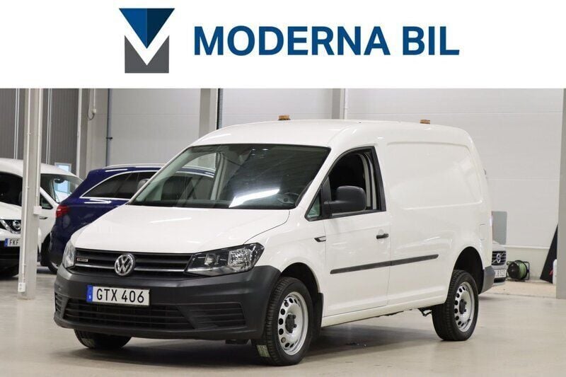 Vit Begagnad 2018 VW Caddy Maxi Minibuss | 149 400 kr (Superpris) - Bild 1/4
