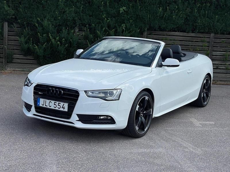 Vit Begagnad 2014 Audi A5 Cabriolet Cab | 219 900 kr (Marknadspris) - Bild 1/4