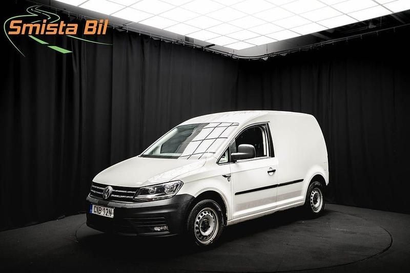 Vit Begagnad 2020 VW Caddy Minibuss | 159 900 kr (Marknadspris) - Bild 1/3
