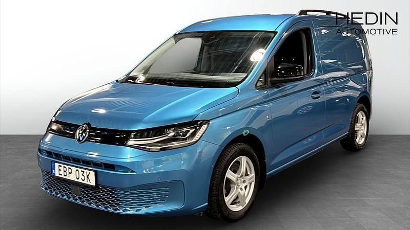 Blå Begagnad 2020 VW Caddy Minibuss | 220 000 kr (Marknadspris) - Bild 1/4