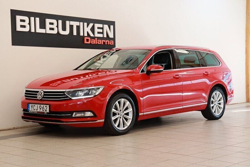 Röd Begagnad 2016 VW Passat Executive Kombi | 119 500 kr (Superpris) - Bild 1/4