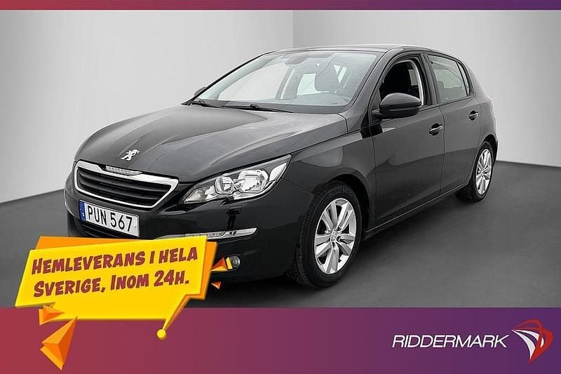 Svart Begagnad 2013 Peugeot 308 Active Halvkombi | 72 800 kr (Marknadspris) - Bild 1/3
