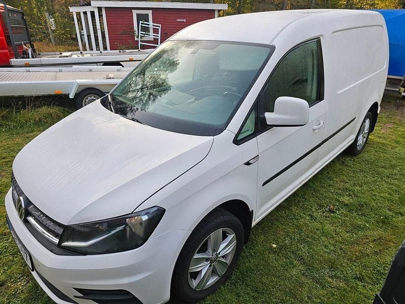 Vit Begagnad 2018 VW Caddy Maxi Minibuss | 159 000 kr (Bra pris) - Bild 1/4