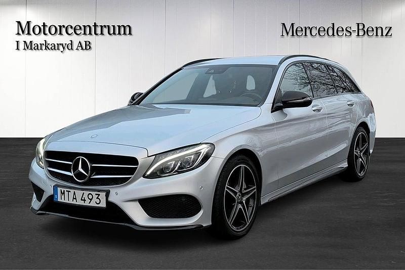 Silvermetallic Begagnad 2017 Mercedes C220 AMG Kombi | 195 000 kr (Marknadspris) - Bild 1/4