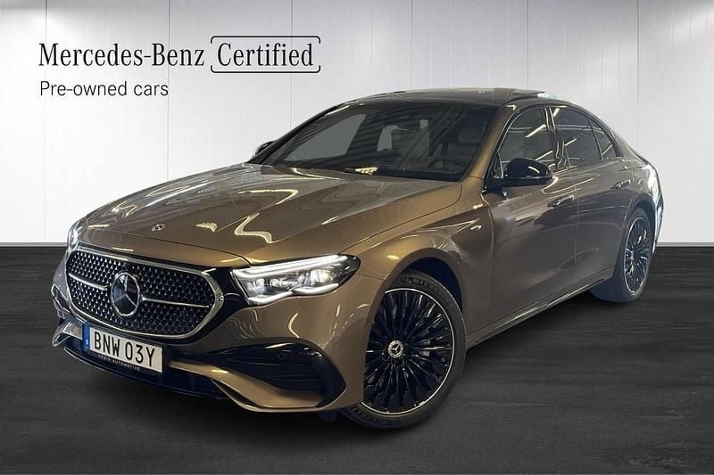 Brun (brown) Begagnad 2025 Mercedes E300 AMG Sedan | 899 900 kr - Bild 1/4