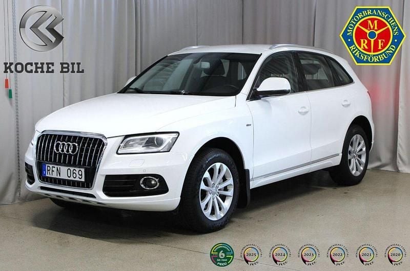 Vit Begagnad 2013 Audi Q5 SUV | 124 900 kr (Bra pris) - Bild 1/4