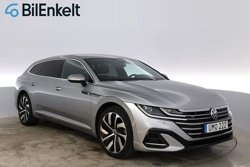 Silver Begagnad 2021 VW Arteon R-line Kombi | 283 900 kr (Bra pris) - Bild 1/4