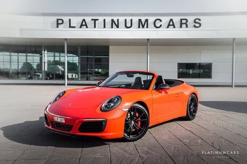 Orange Begagnad 2016 Porsche 911 Carrera S Cabriolet Cab | 1 299 000 kr - Bild 1/4