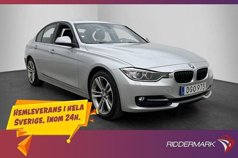 Silver Begagnad 2015 BMW 320 Sport Line Sedan | 174 900 kr (Marknadspris) - Bild 1/3