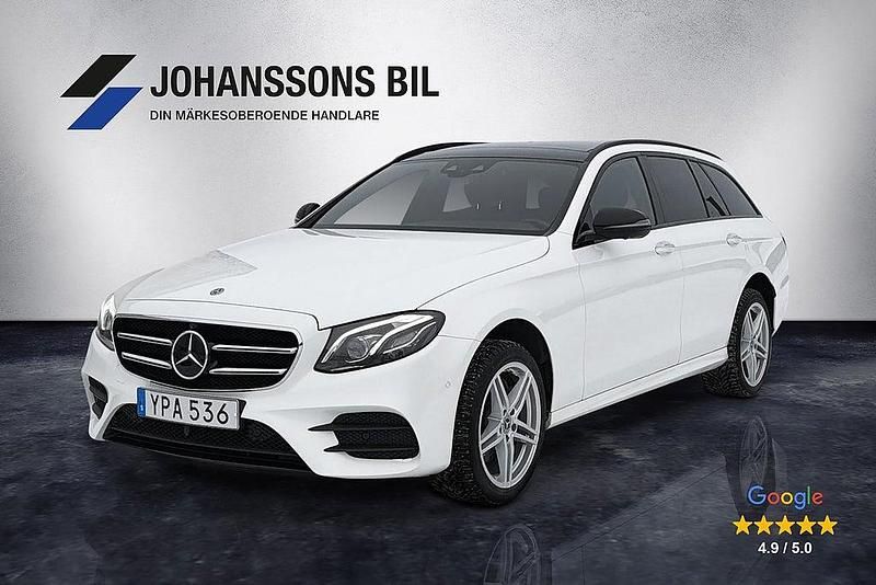 Vit Begagnad 2017 Mercedes E220 AMG Kombi | 349 900 kr (Dyr) - Bild 1/4