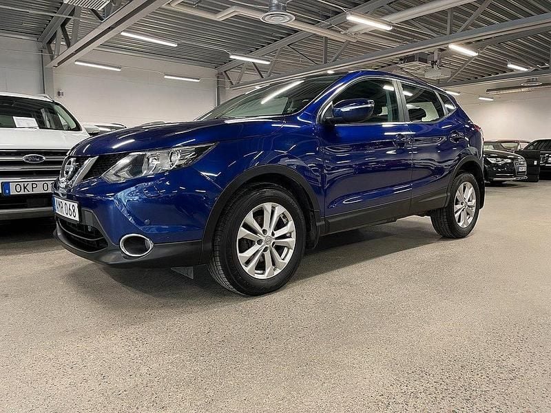 Blå Begagnad 2014 Nissan Qashqai SUV | 134 900 kr (Lite dyr) - Bild 1/4