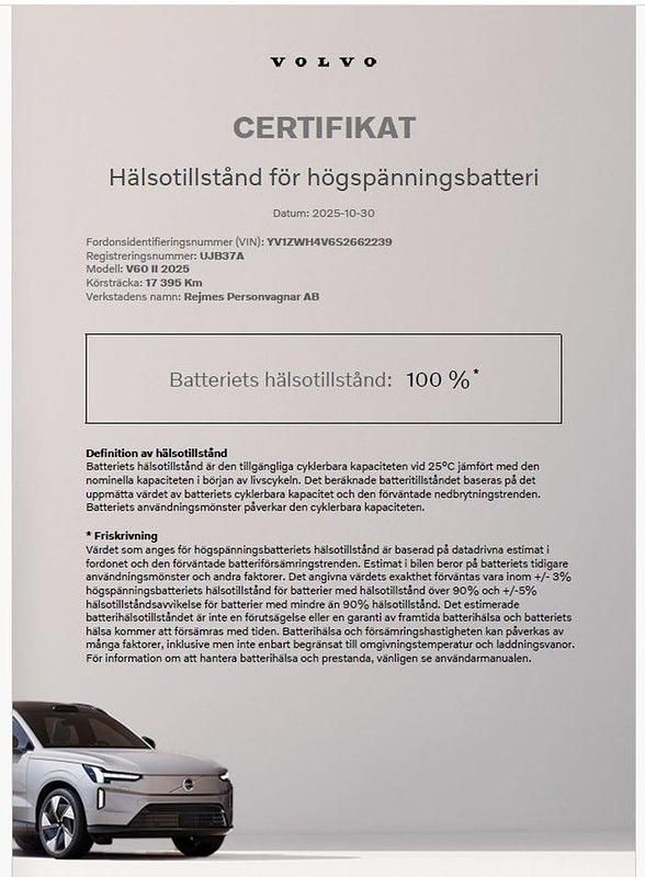 Begagnad Volvo V60 Plus 355 HK (261 kW) 2025 Svart Kombi