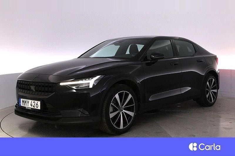 Svart Begagnad 2021 Polestar 2 Plus Sedan | 319 900 kr (Marknadspris) - Bild 1/4