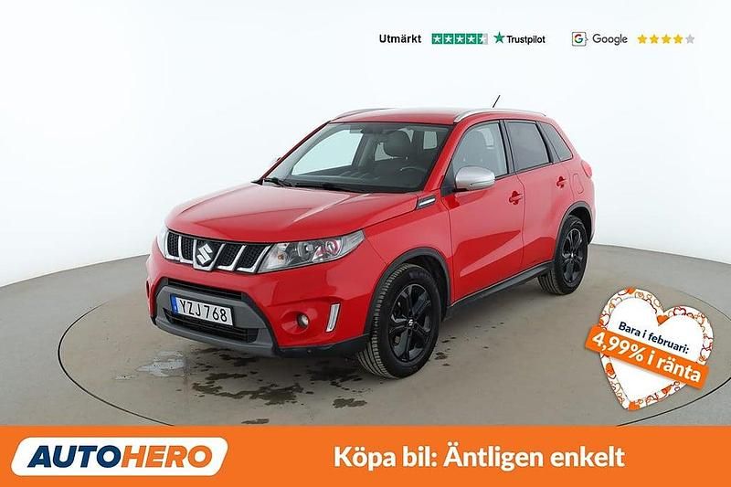 Röd Begagnad 2017 Suzuki Vitara SUV | 144 000 kr (Marknadspris) - Bild 1/4