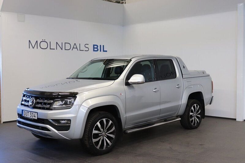 Silver (silver metallic) Begagnad 2018 VW Amarok Highline Pickup | 279 900 kr (Bra pris) - Bild 1/4