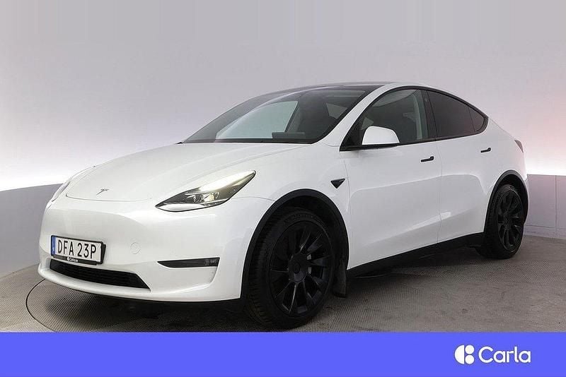 Vit Begagnad 2024 Tesla Model Y Long Range AWD SUV | 524 900 kr - Bild 1/4