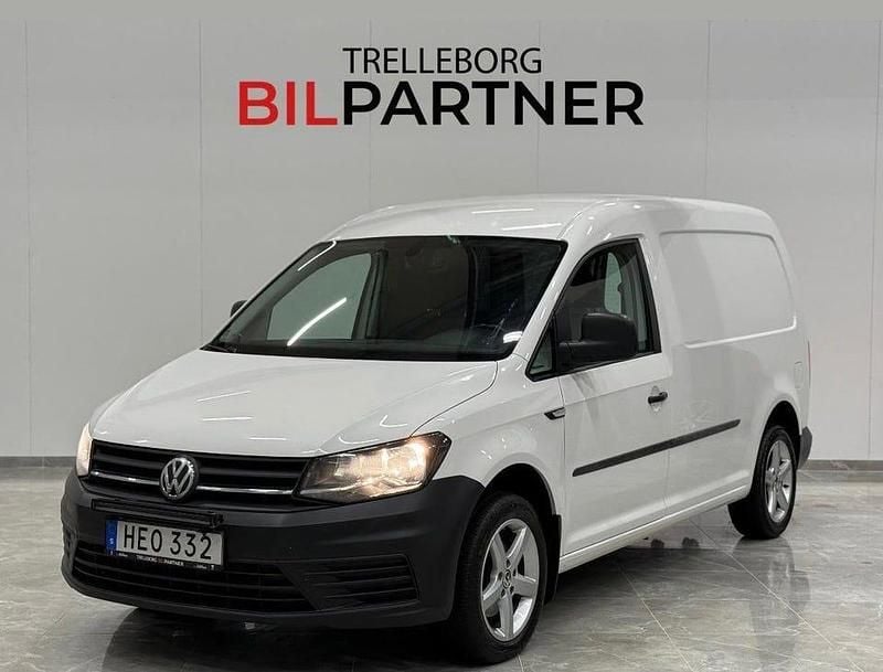 Vit Begagnad 2018 VW Caddy Maxi Minibuss | 119 900 kr (Bra pris) - Bild 1/4