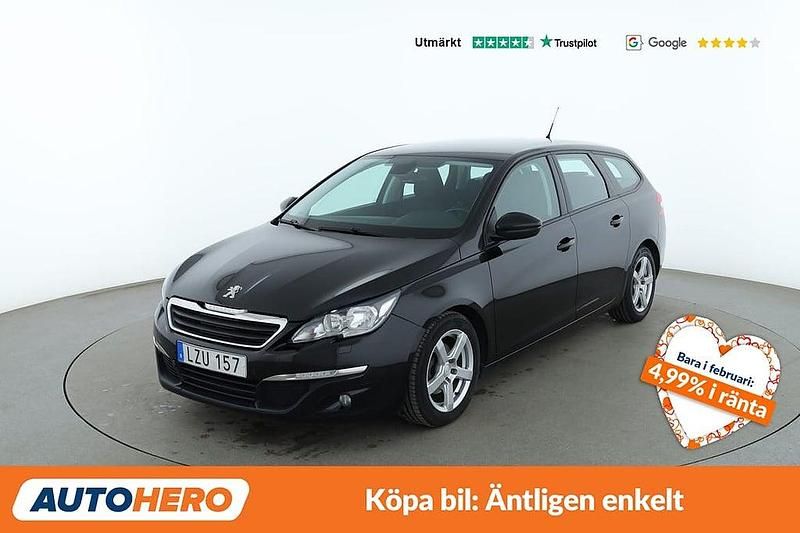 Svart Begagnad 2014 Peugeot 308 SW Active Kombi | 65 000 kr (Marknadspris) - Bild 1/4
