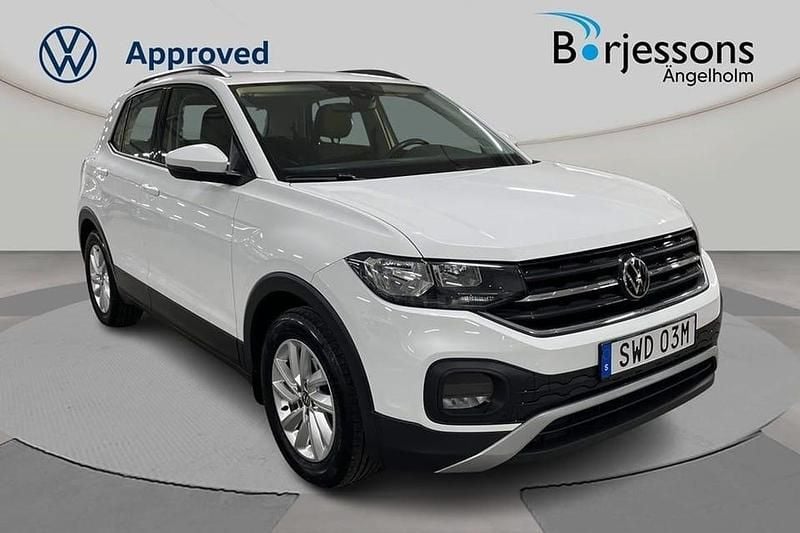 Vit Begagnad 2022 VW T-Cross SUV | 179 000 kr (Marknadspris) - Bild 1/4