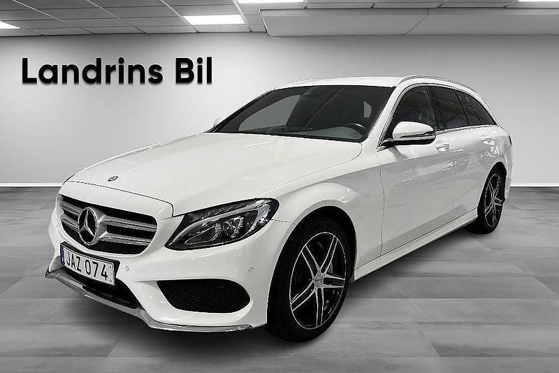 Vit Begagnad 2015 Mercedes C250 AMG line Kombi | 229 900 kr (Marknadspris) - Bild 1/4